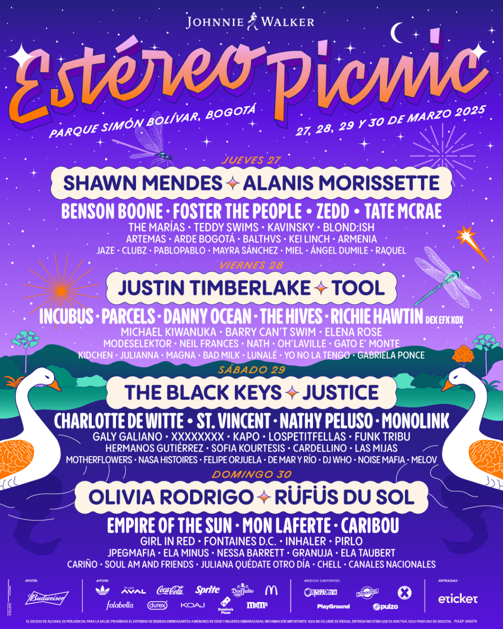 Johnnie Walker presenta Festival Estéreo Picnic 2025: conoce el lineup ...